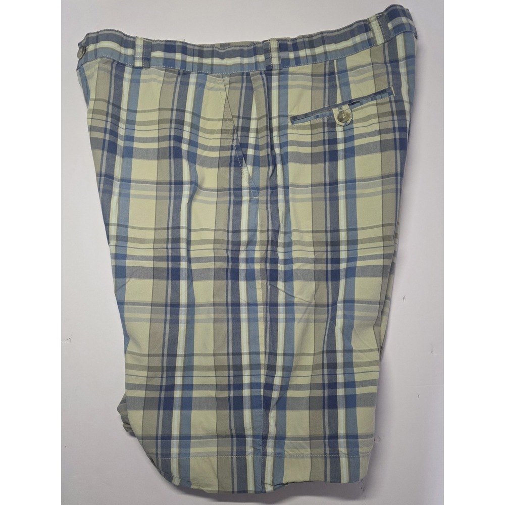 Lacoste Mens Size 38 Plaid Madras Chino Shorts - Picture 5 of 13